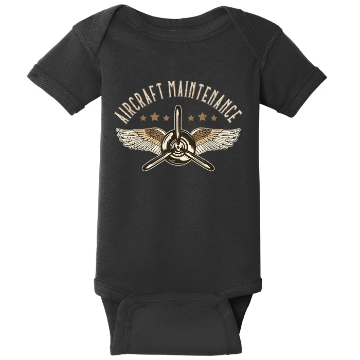 Aircraft Maintenance Airplane Mechanics Aircraft Mechanic Baby Bodysuit