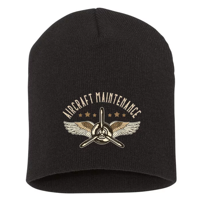 Aircraft Maintenance Airplane Mechanics Aircraft Mechanic Short Acrylic Beanie