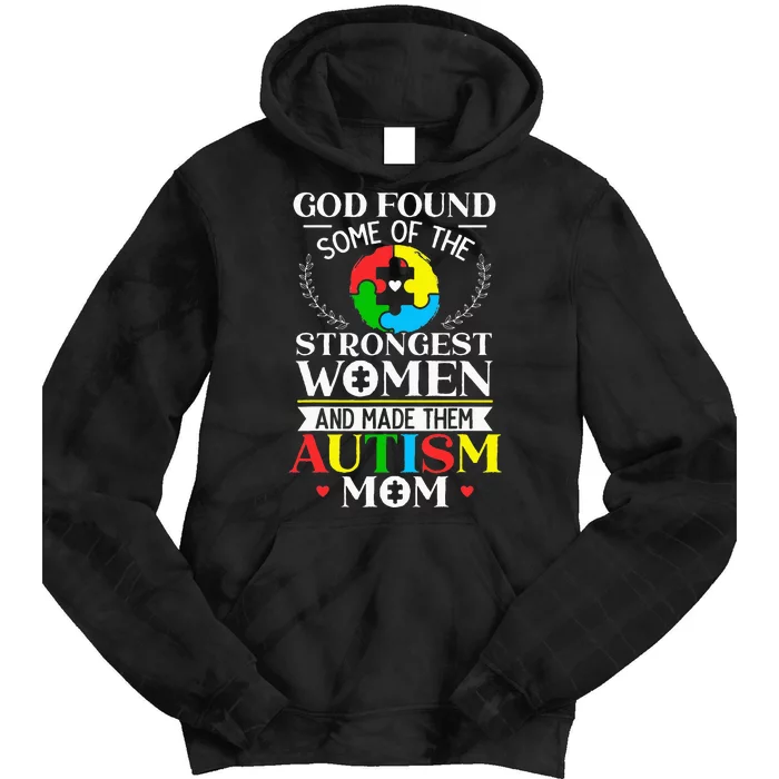 Autism Mom ASD Awareness Autism Spectrum Disorder Mother Tie Dye Hoodie