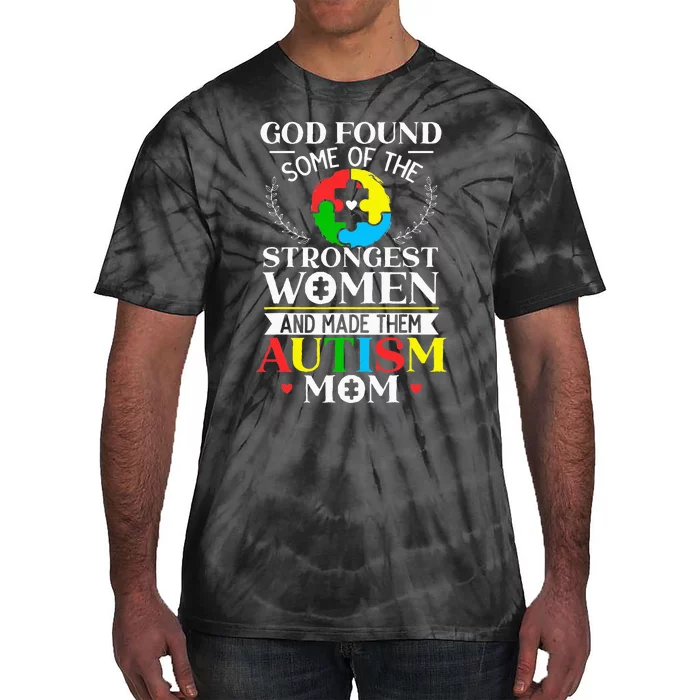 Autism Mom ASD Awareness Autism Spectrum Disorder Mother Tie-Dye T-Shirt