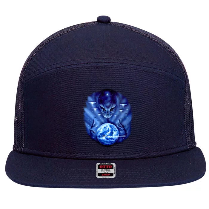 Alien Master 7 Panel Mesh Trucker Snapback Hat