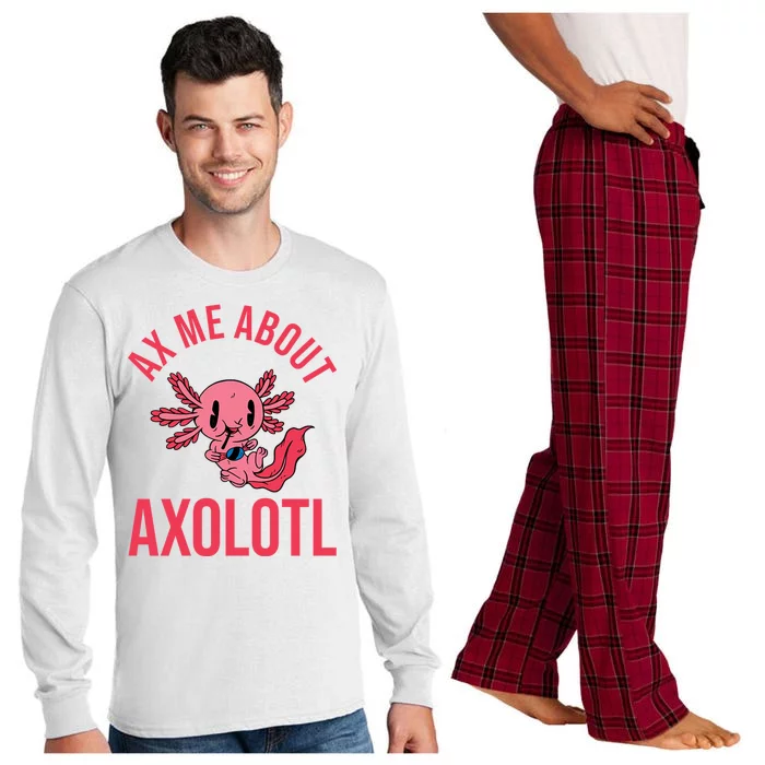 Ax Me About Axolotl Long Sleeve Pajama Set