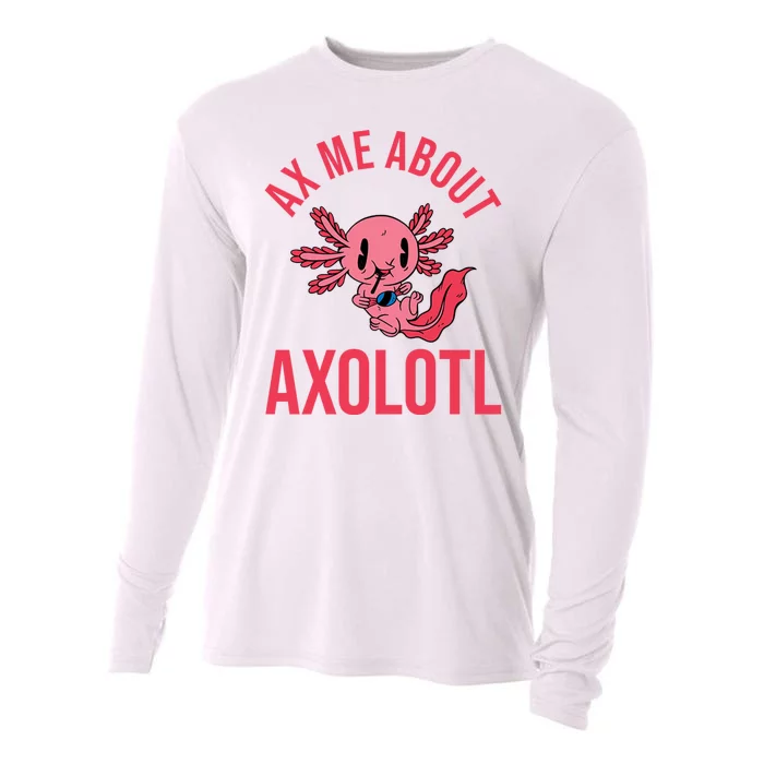 Ax Me About Axolotl Cooling Performance Long Sleeve Crew