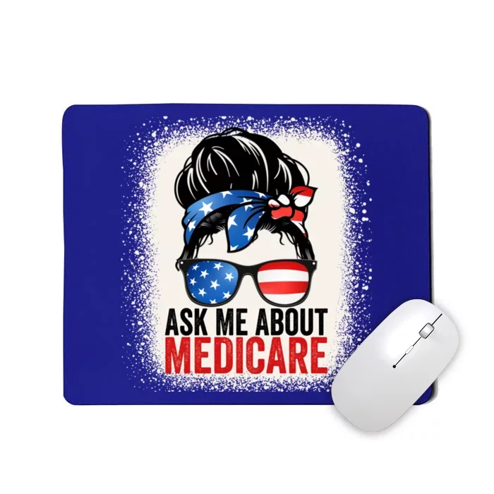 Ask Me About Medicare Insurance Agent Broker Sales Marketing Gift Mousepad