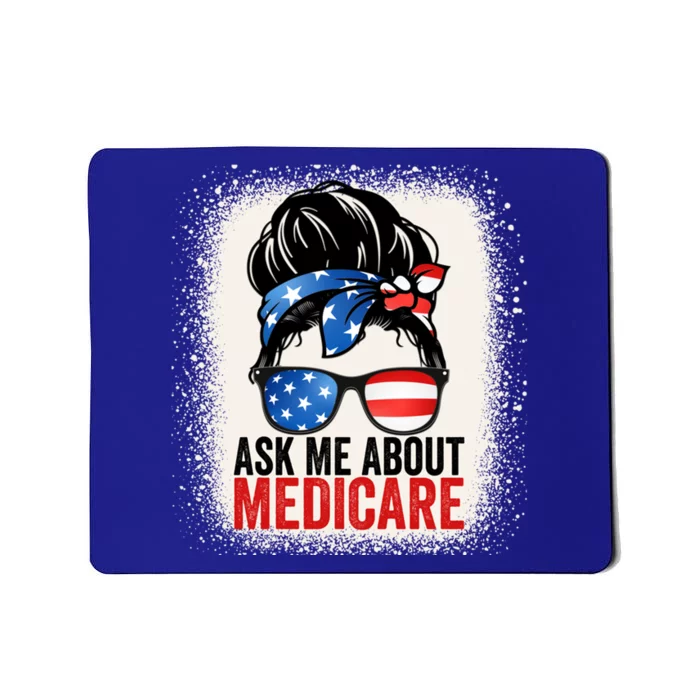 Ask Me About Medicare Insurance Agent Broker Sales Marketing Gift Mousepad