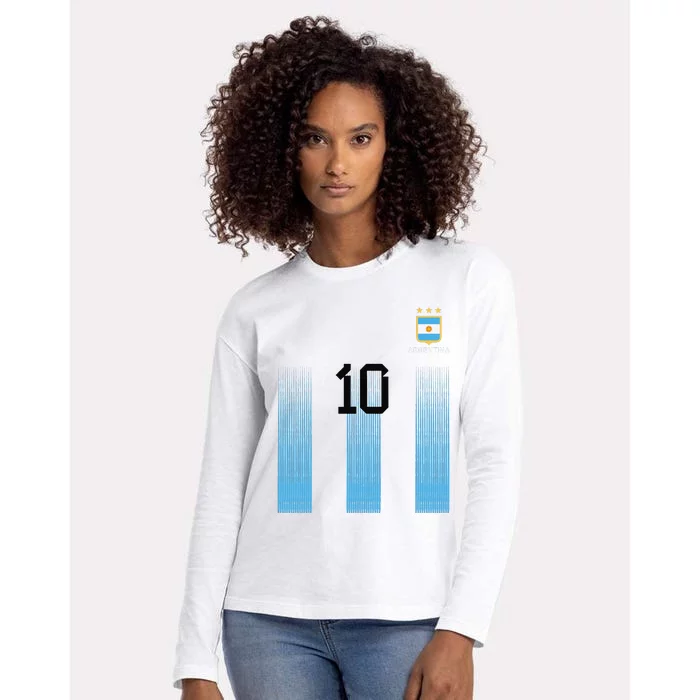 Argentinian Mom Argentina Mommy Mama Argentine Flag Womens Cotton Relaxed Long Sleeve T-Shirt