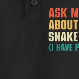 Ask Me About My Snake I Have Pictures Sassy Snake Lover Dry Zone Grid Performance Polo