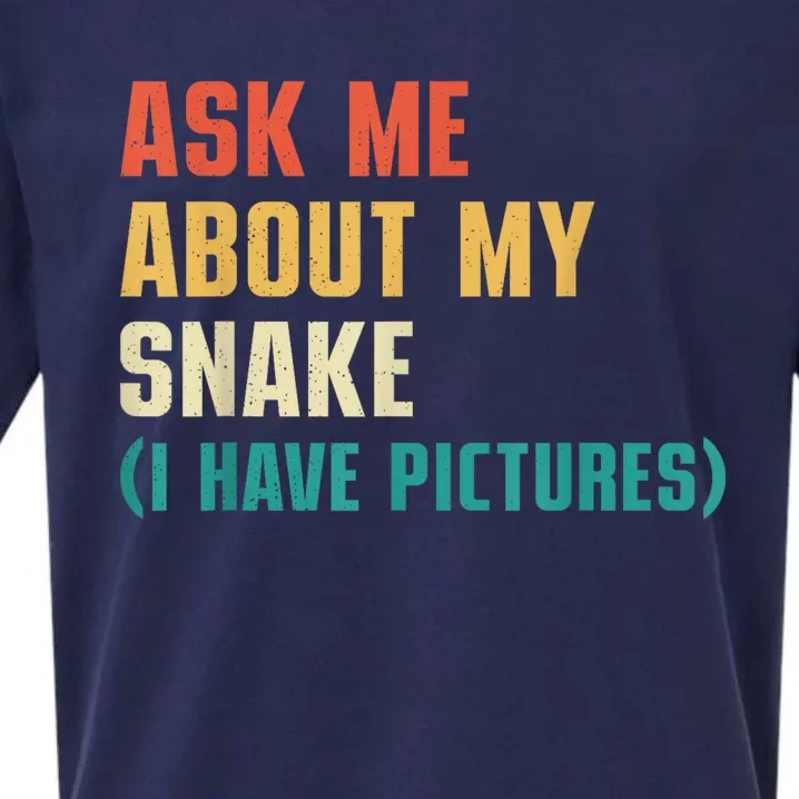 Ask Me About My Snake I Have Pictures Sassy Snake Lover Sueded Cloud Jersey T-Shirt