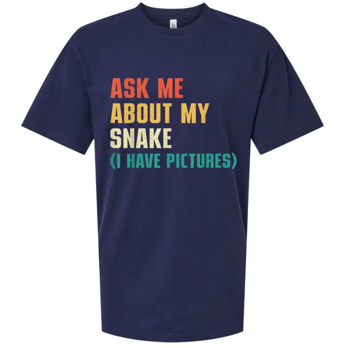 Ask Me About My Snake I Have Pictures Sassy Snake Lover Sueded Cloud Jersey T-Shirt