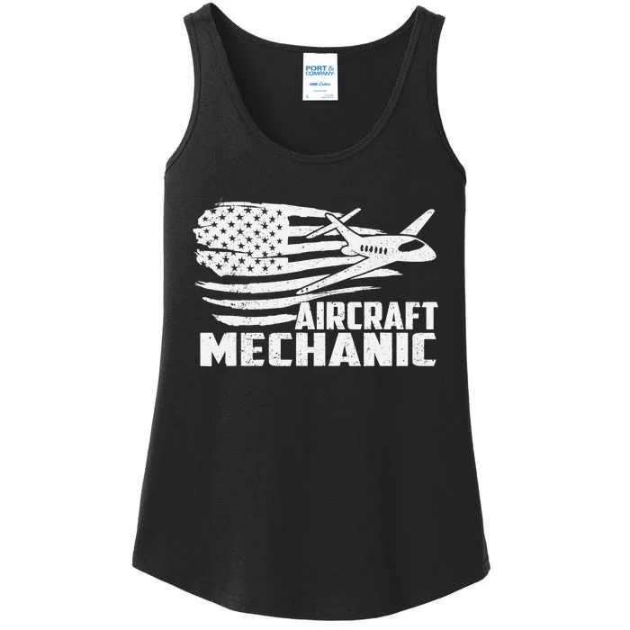 Aircraft Mechanic - Aviation Airplane Maintenance Engineer Ladies Essential Tank