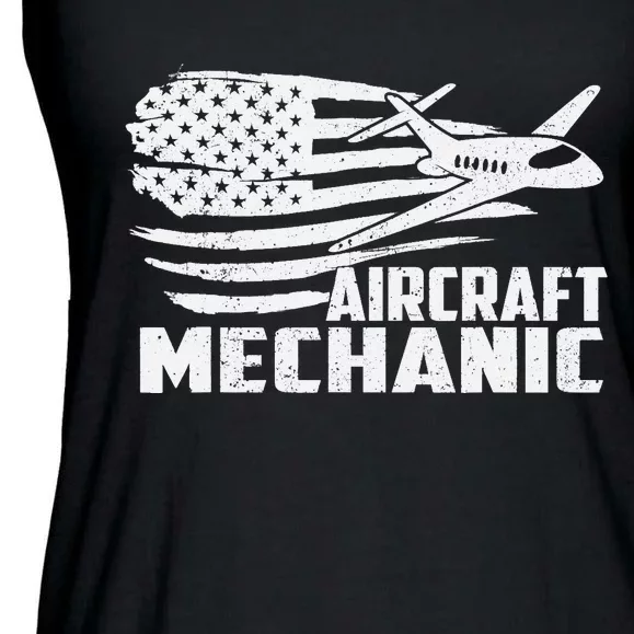 Aircraft Mechanic - Aviation Airplane Maintenance Engineer Ladies Essential Flowy Tank