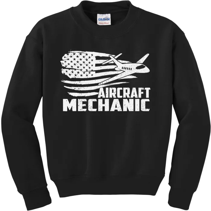 Aircraft Mechanic - Aviation Airplane Maintenance Engineer Kids Sweatshirt