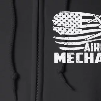 Aircraft Mechanic - Aviation Airplane Maintenance Engineer Full Zip Hoodie