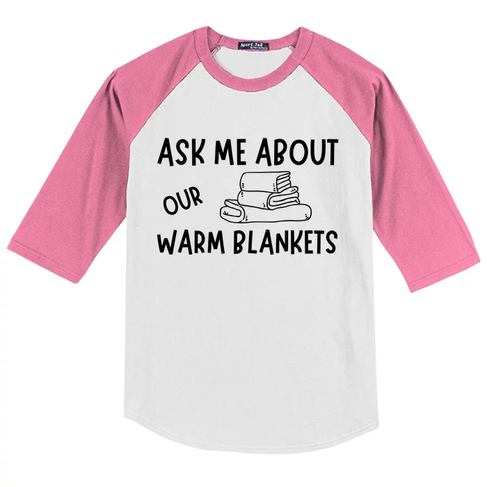 Ask Me About Our Warm Blankets Kids Colorblock Raglan Jersey