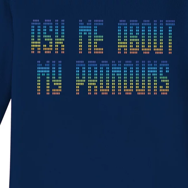 Ask Me About My Pronouns Rainbow Funny Gay Agenda Gift Baby Long Sleeve Bodysuit