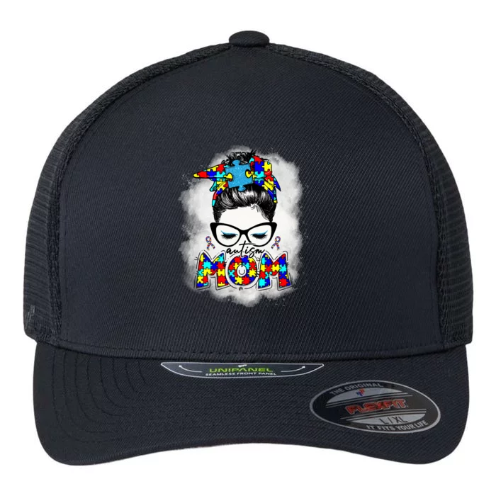 Autism Mom Flexfit Unipanel Trucker Cap