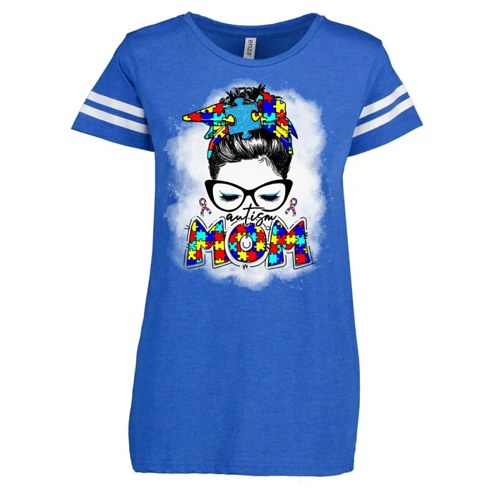 Autism Mom Enza Ladies Jersey Football T-Shirt