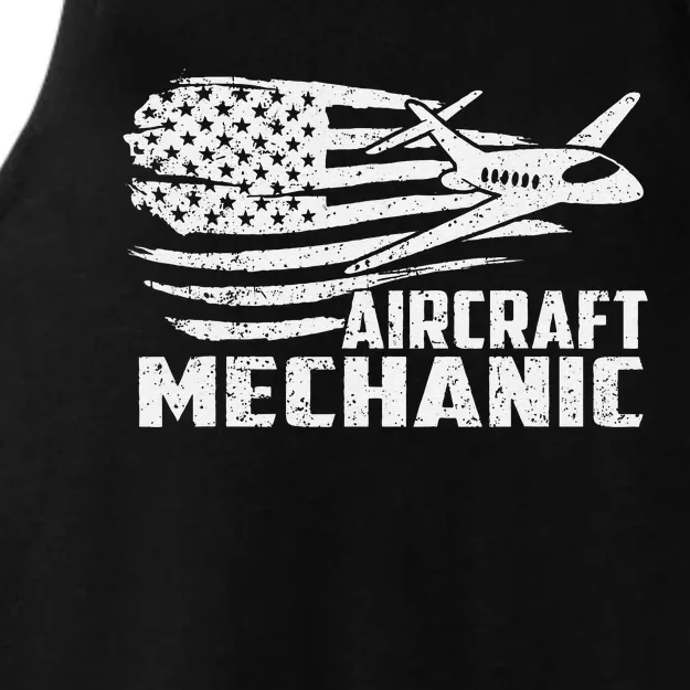 Aircraft Mechanic Aviation Airplane Maintenance Engineer Ladies Tri-Blend Wicking Tank