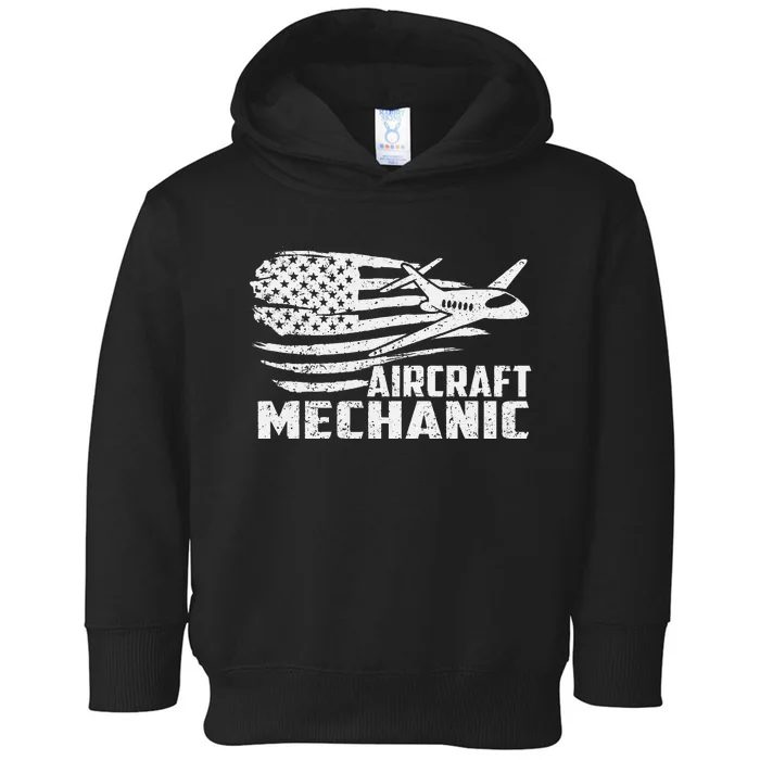 Aircraft Mechanic Aviation Airplane Maintenance Engineer Toddler Hoodie