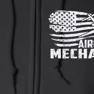 Aircraft Mechanic Aviation Airplane Maintenance Engineer Full Zip Hoodie