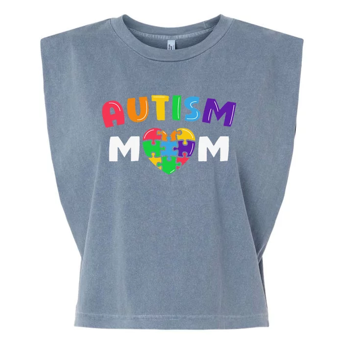 Autism Mom Autism Awareness Gift Garment-Dyed Women's Muscle Tee