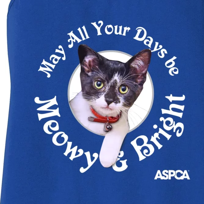 Aspca Meowy And Bright Gift Women's Racerback Tank