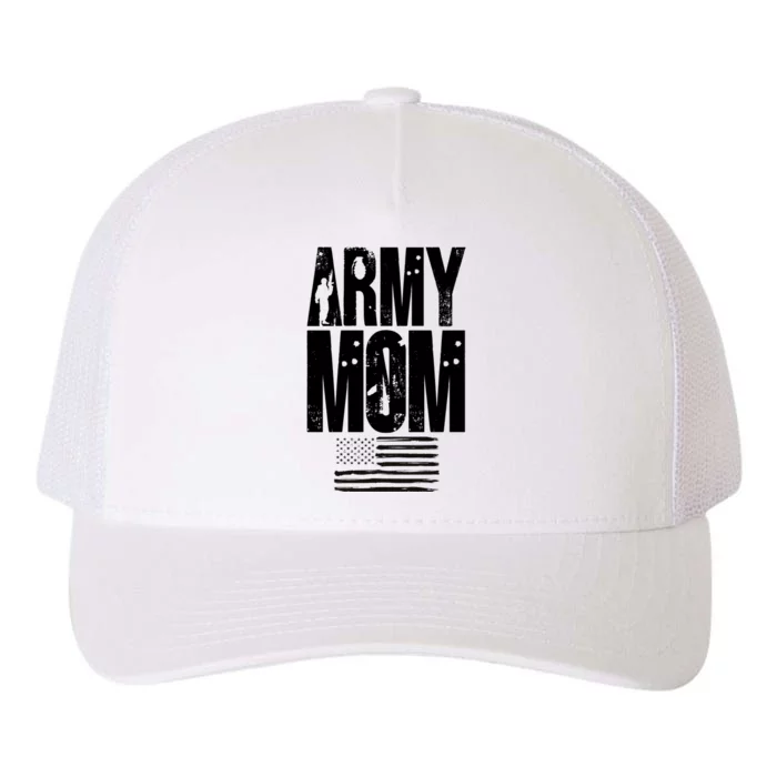 Army Mom American Flag Gift For Mother's Day Yupoong Adult 5-Panel Trucker Hat