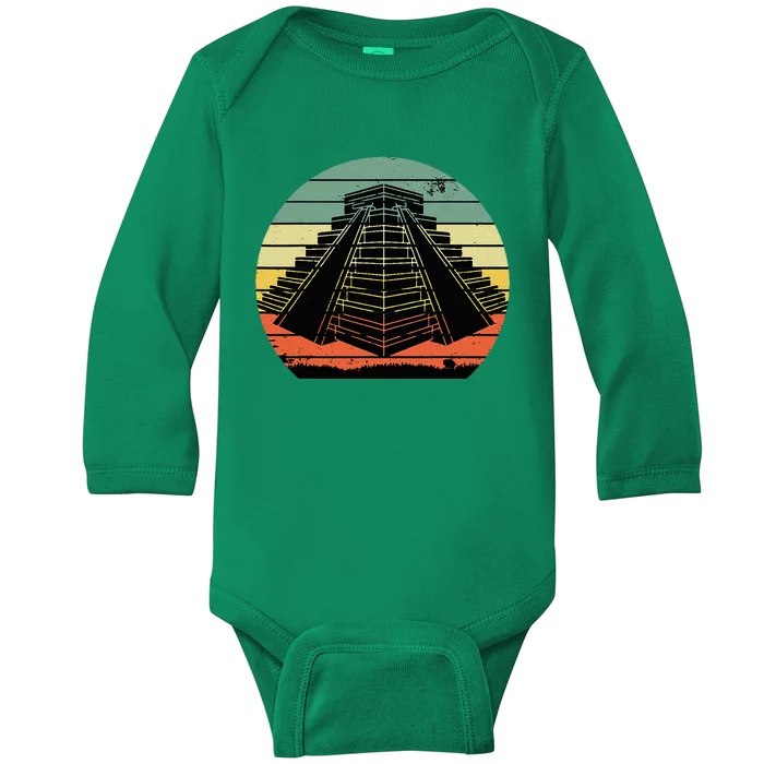 Aztec Mexican Art Cool Mayan Inca Love Baby Long Sleeve Bodysuit