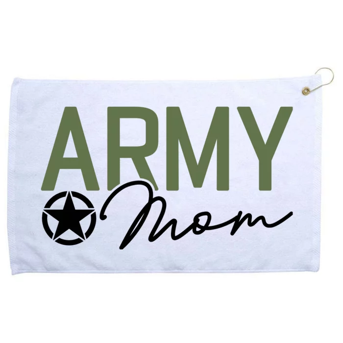 Army Mo Grommeted Golf Towel