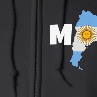 Argentinian Mom Argentina Mommy Funny Argentine Flag Full Zip Hoodie