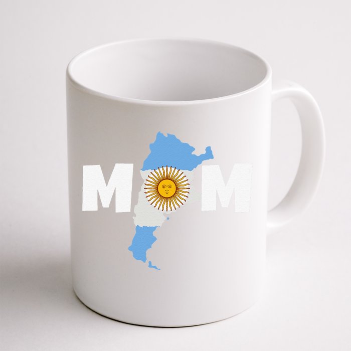 Argentinian Mom Argentina Mommy Funny Argentine Flag Front & Back Coffee Mug