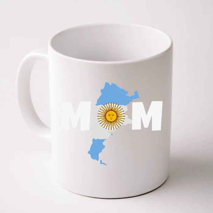 Argentinian Mom Argentina Mommy Funny Argentine Flag Front & Back Coffee Mug