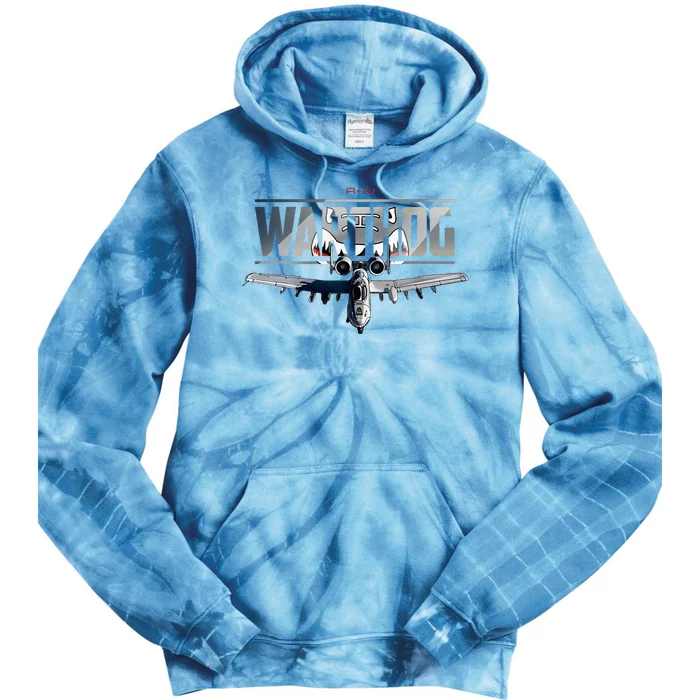 American Military Airplane Warthog Pilot Tie Dye Hoodie