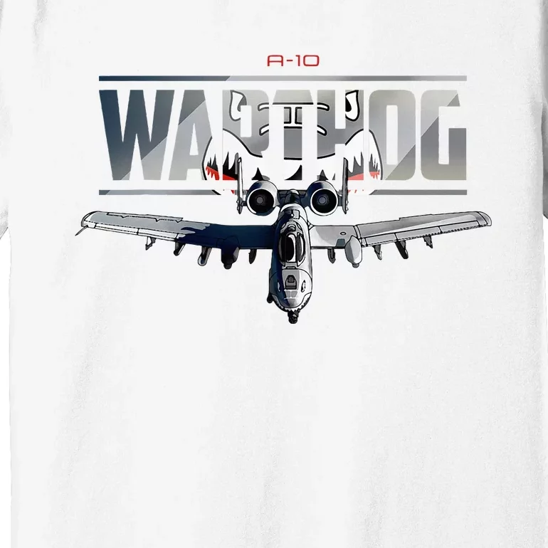 American Military Airplane Warthog Pilot Premium T-Shirt