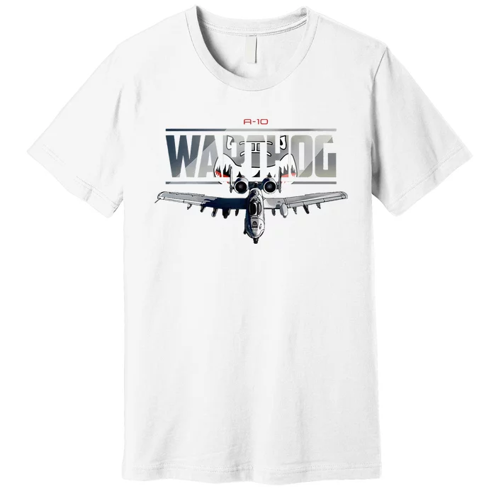 American Military Airplane Warthog Pilot Premium T-Shirt