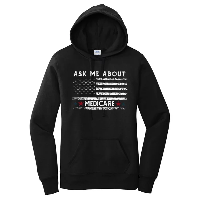 Ask Me About Medicare Health Insurance Consultant Agent Cool Women's Pullover Hoodie