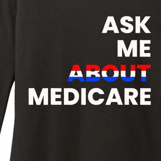 Ask Me About Medicare Womens CVC Long Sleeve Shirt