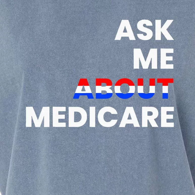 Ask Me About Medicare Garment-Dyed Women's Muscle Tee