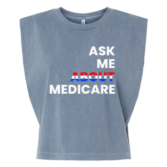 Ask Me About Medicare Garment-Dyed Women's Muscle Tee