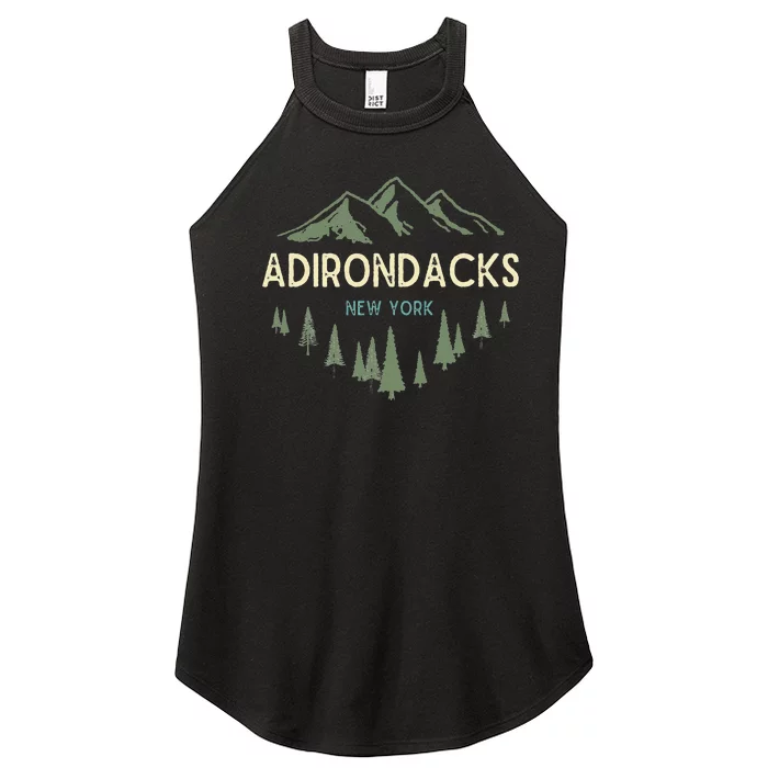 Adirondack Mountains Adirondacks New York Vintage Retro Women’s Perfect Tri Rocker Tank