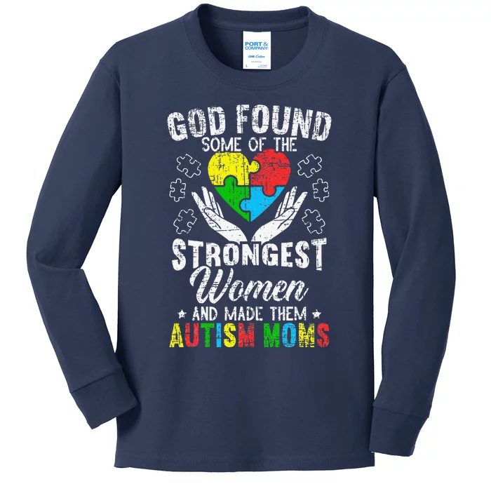 Autism Mom ASD Awareness Autism Spectrum Disorder Mother Kids Long Sleeve Shirt