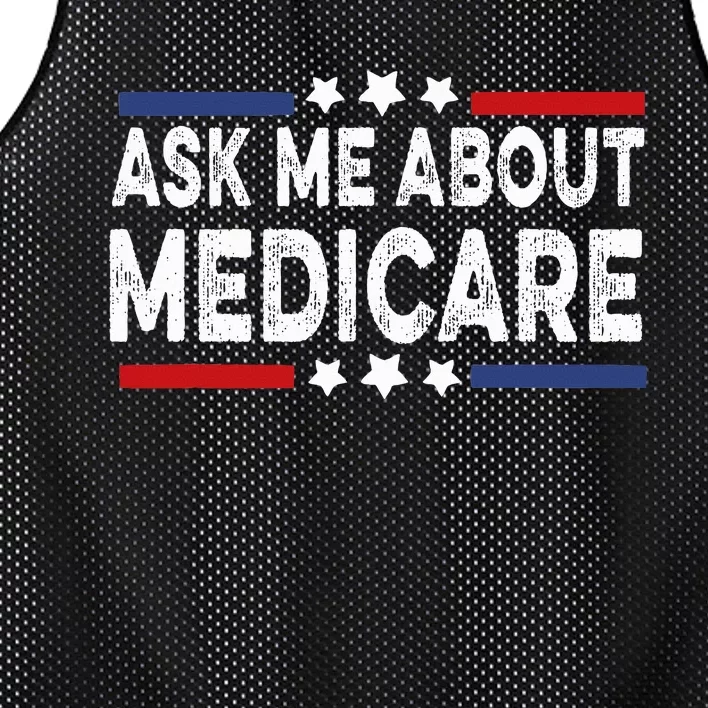 Ask Me About Medicare Health Insurance Consultant Mesh Reversible Basketball Jersey Tank