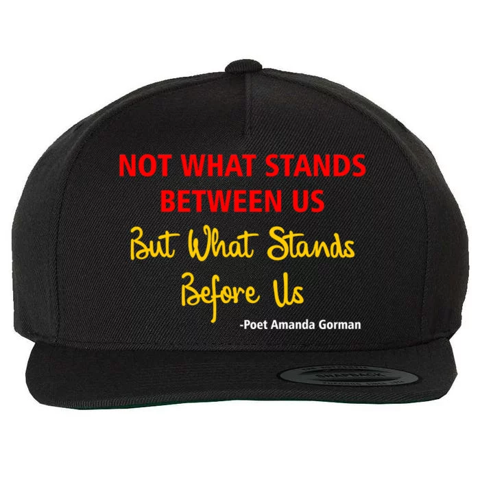 Amanda Gorman Poet What Stands Before Us Wool Snapback Cap