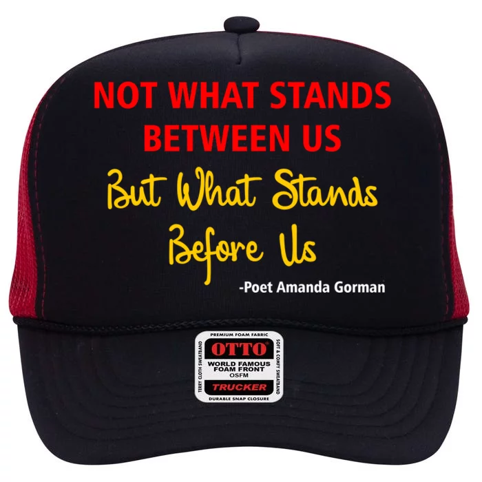 Amanda Gorman Poet What Stands Before Us High Crown Mesh Trucker Hat