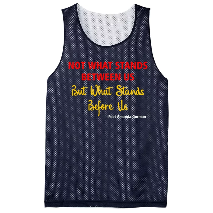 Amanda Gorman Poet What Stands Before Us Mesh Reversible Basketball Jersey Tank