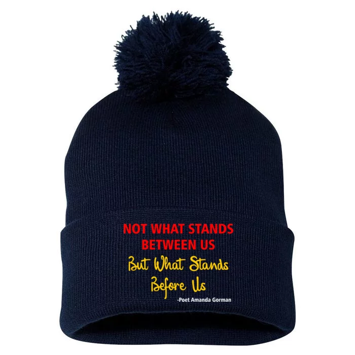 Amanda Gorman Poet What Stands Before Us Pom Pom 12in Knit Beanie