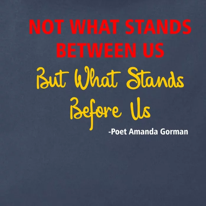 Amanda Gorman Poet What Stands Before Us Zip Tote Bag