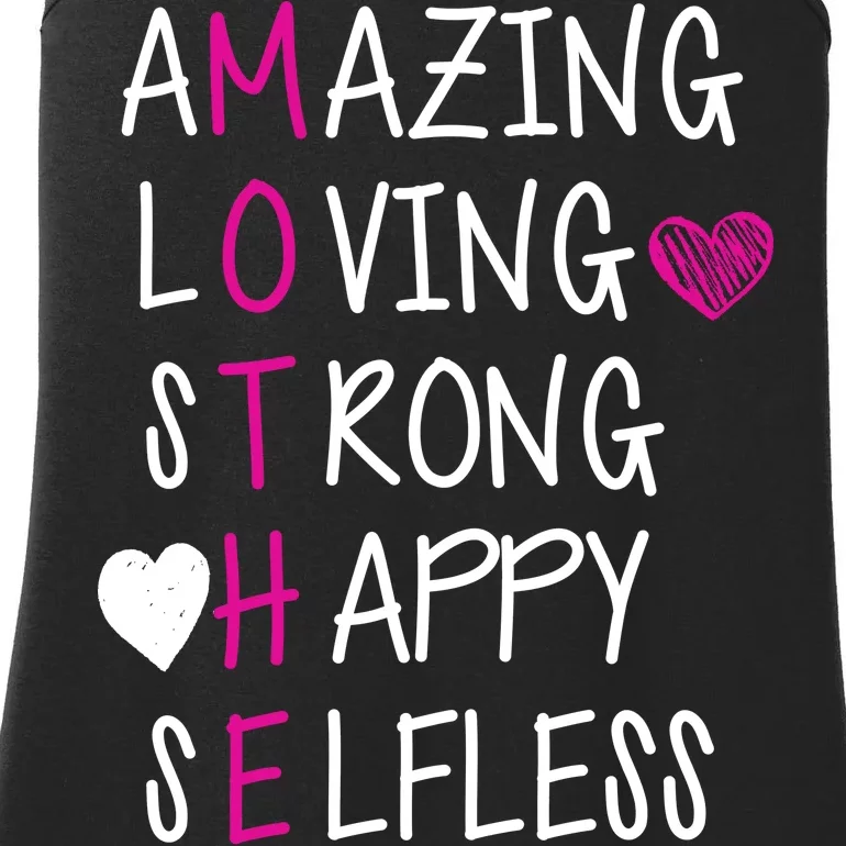 Amazing Loving Strong Happy Mother Ladies Essential Tank