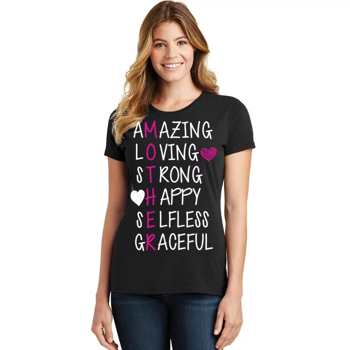 Amazing Loving Strong Happy Mother Women's T-Shirt