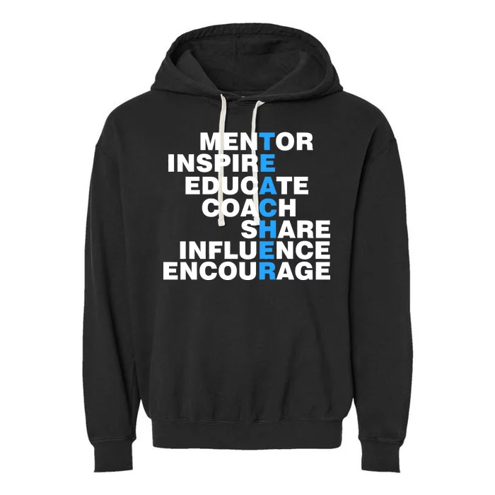 Amazing Teacher Mentor Garment-Dyed Fleece Hoodie